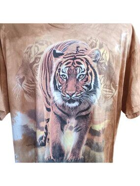 Tiger Tie-Dye AOP XL Men's T-shirt The Mountain 2009 Gildan Ultra Cotton